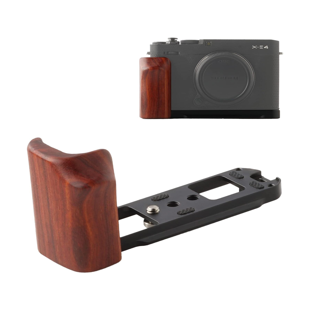 Fujifilm X-E4 Cameras Handgrip Expansion Grip with Quick Release Plate for Arca Release clip, Lightweight Handle