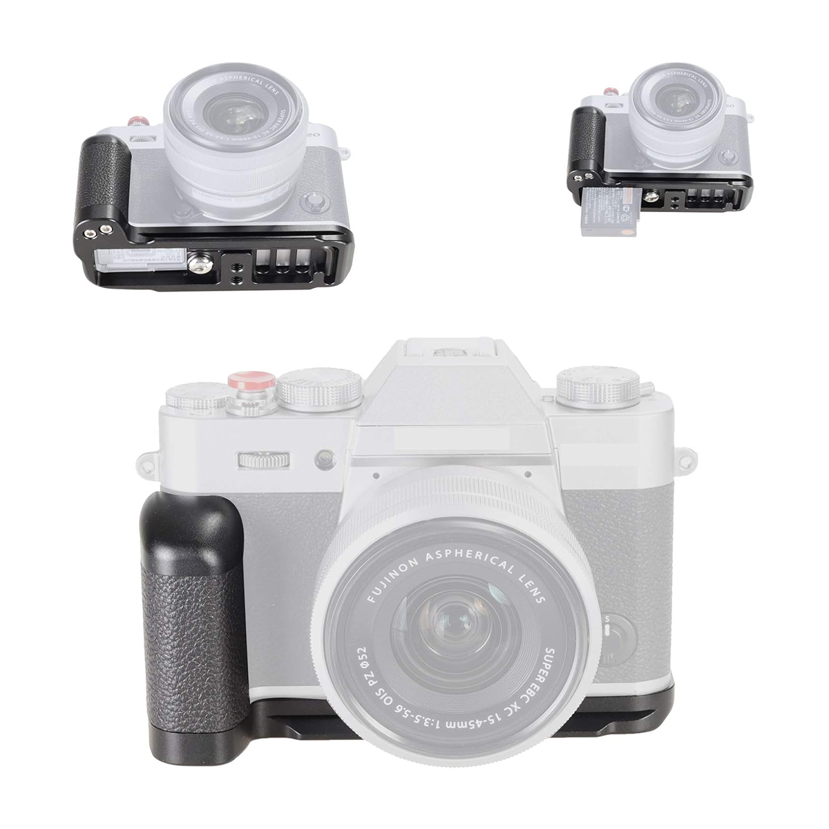 Fujifilm X-T30 X-T20 X-T10 Cameras Handgrip Expansion Grip with Quick Release Plate for Arca Release clip, Lightweight Handle