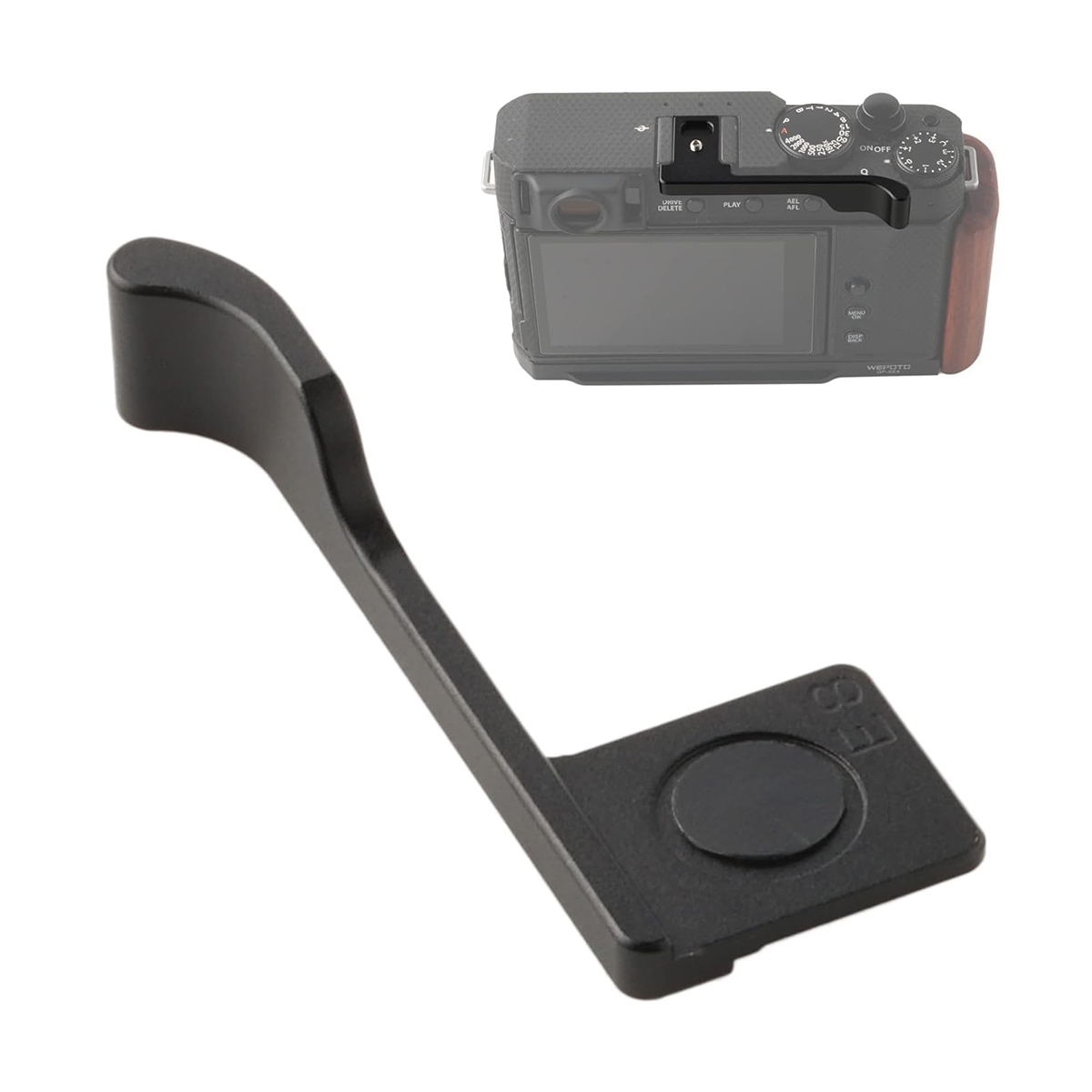 Fujifilm X-E4 Cameras Handgrip Expansion Grip with Quick Release Plate for Arca Release clip, Lightweight Handle