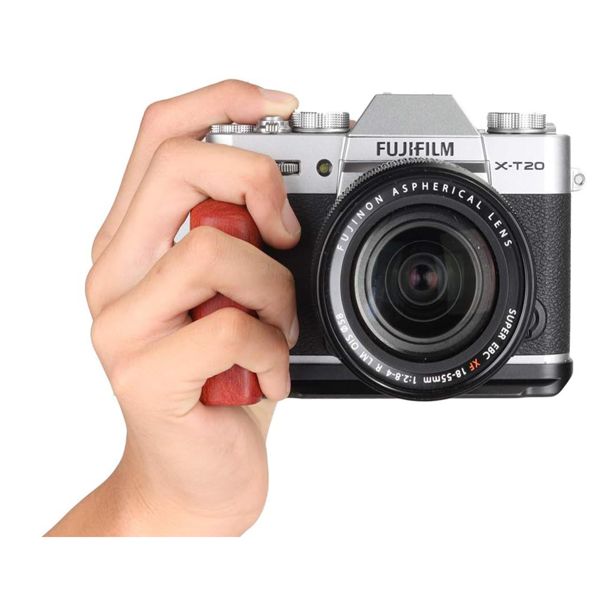 Fujifilm X-T30 X-T20 X-T10 Cameras Handgrip Expansion Grip with Quick Release Plate for Arca Release clip, Lightweight Handle