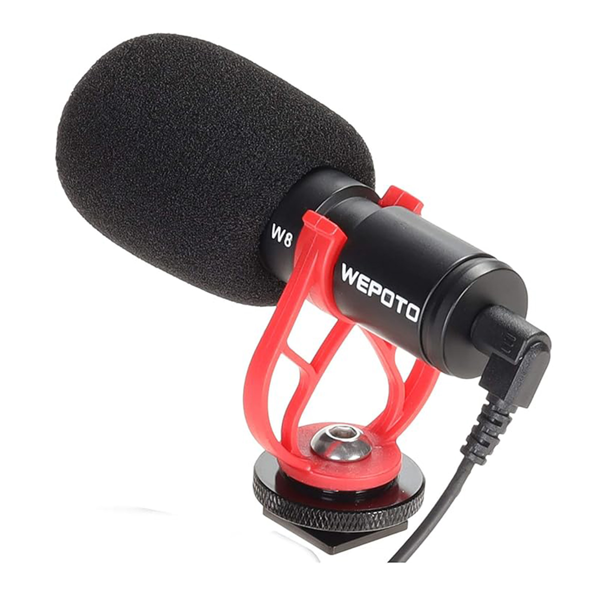 Universal Video Microphone,Compatible with iPhone Android 3.5mm Interface Smartphones, 3.5mm Interface Canon EOS/Nikon DSLR/Sony/Cameras