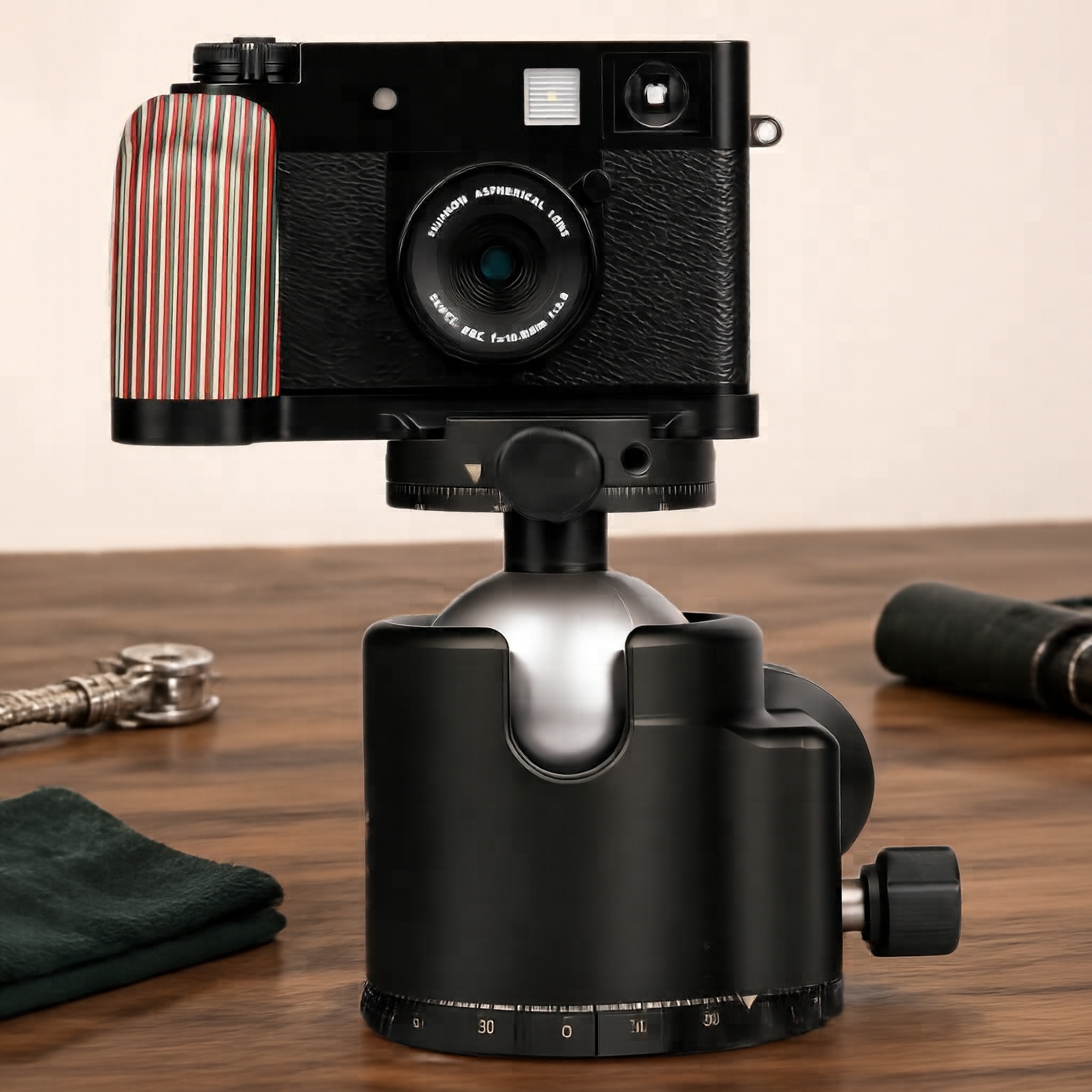 Camera Handle Grip with Quick Release Plate, Compatible with Fujifilm X Half X-HF1
