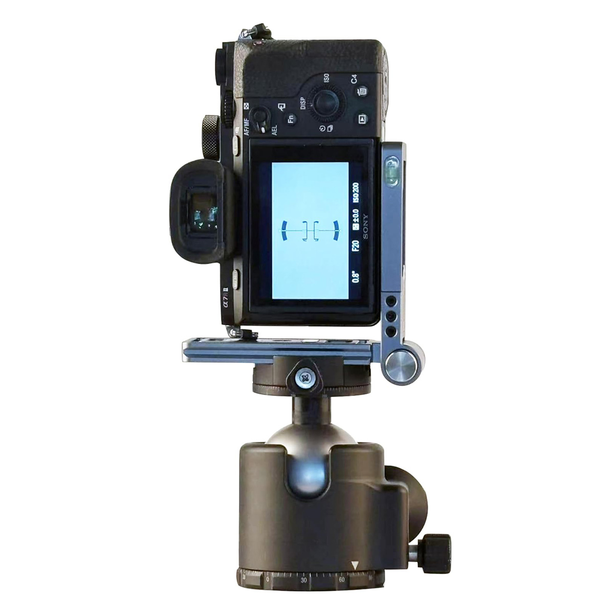WEPOTO Camera L Bracket Vertical Horizontal Switching Tripod Quick Release Plate Arca Plate or Tripod Ball Head