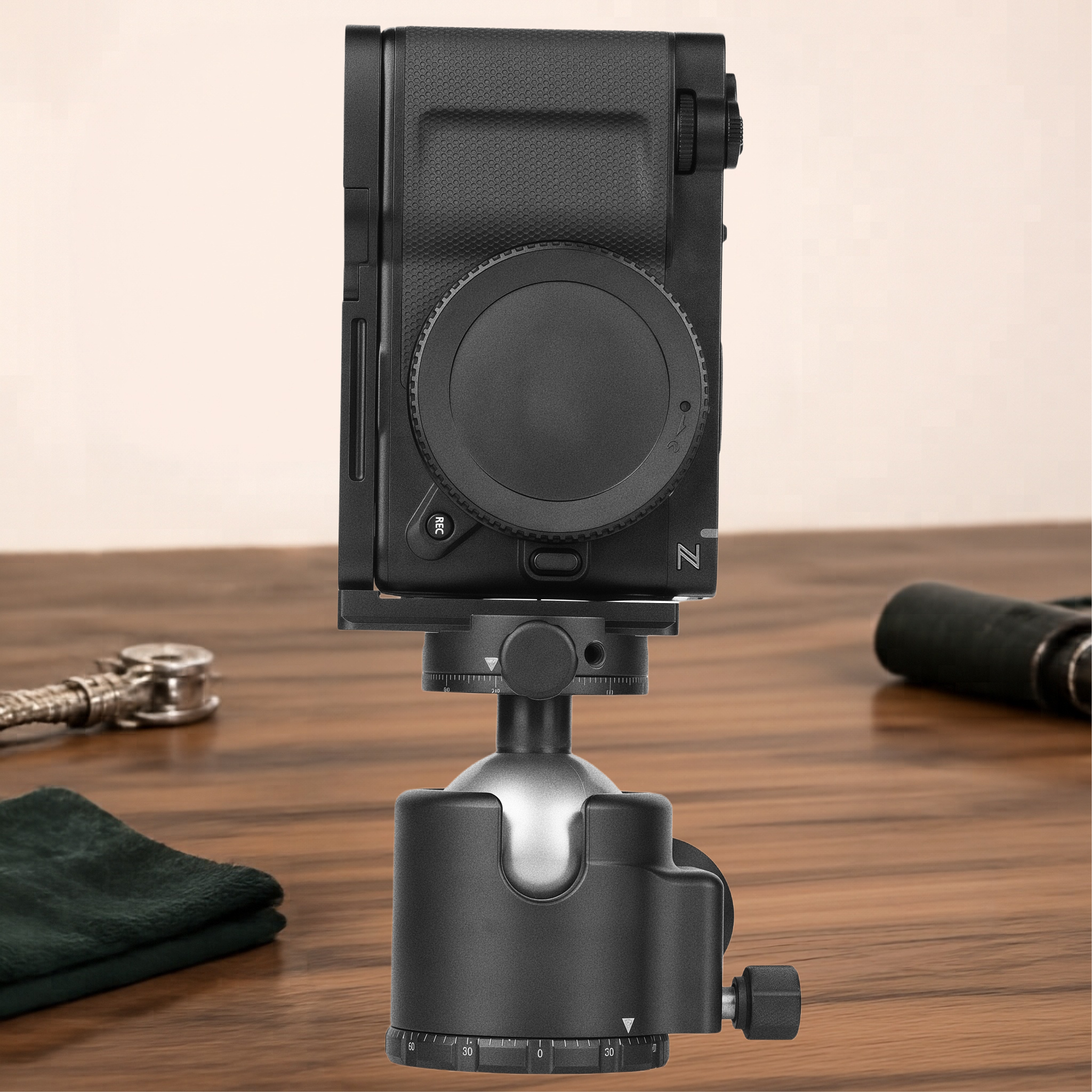 Camera Handle Grip Quick Release Plate for Nikon ZR Camera (ZR-L)