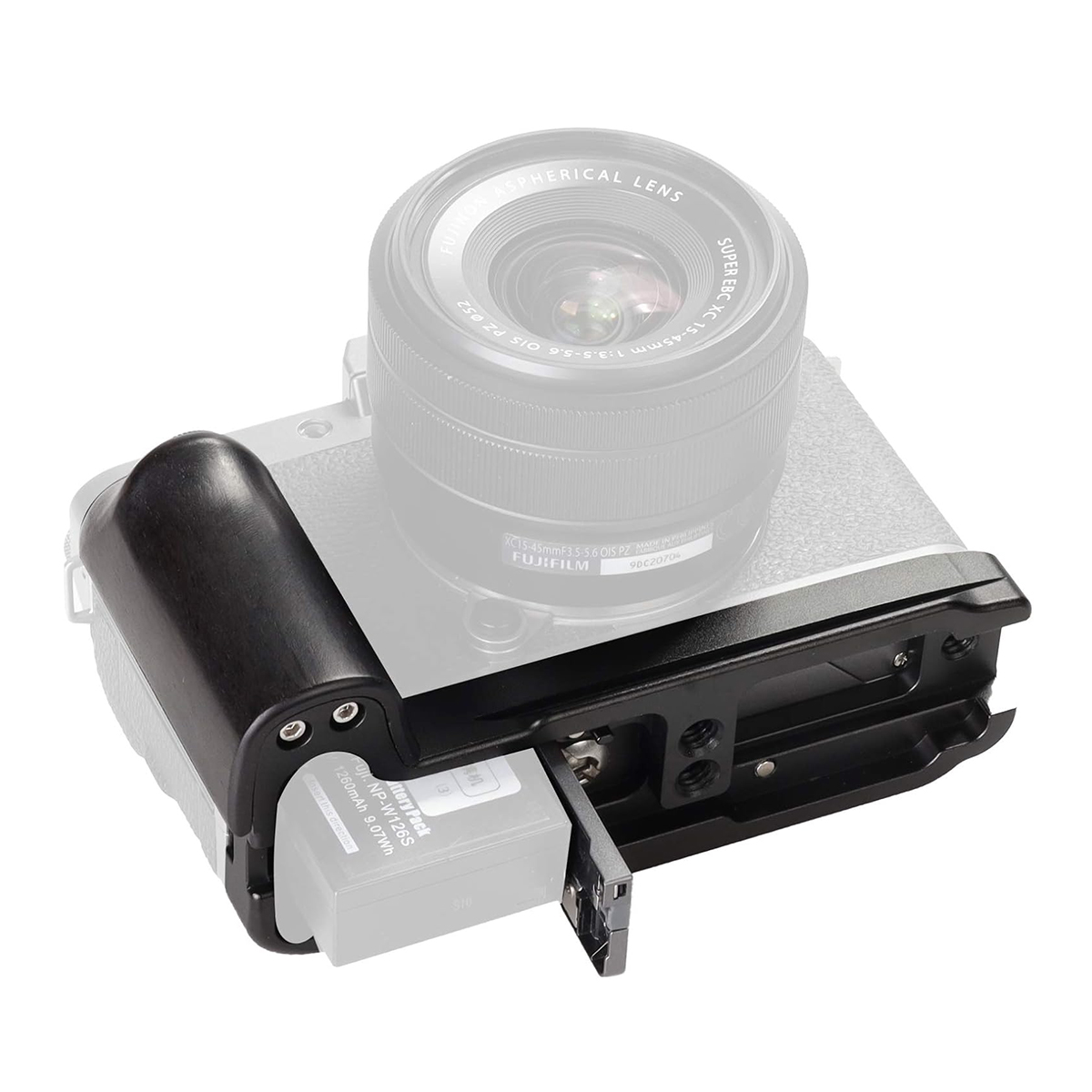 Fujifilm XT200 Cameras Handgrip Expansion Grip with Quick Release Plate for Arca Release clip, Lightweight Handle