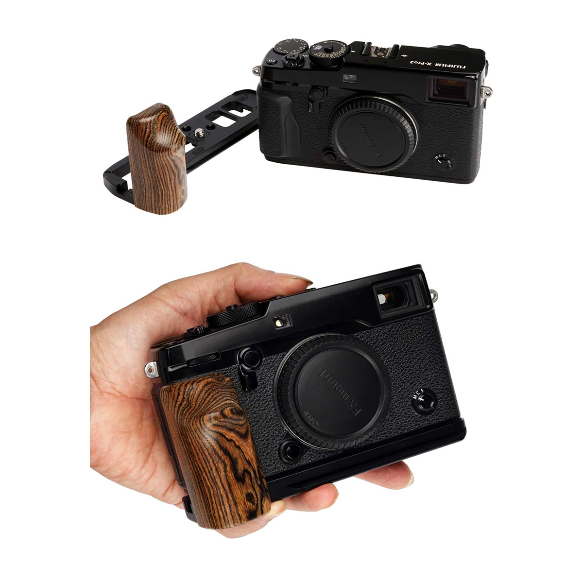 Fujifilm X-PRO2 Cameras Handgrip Expansion Grip with Quick Release Plate for Arca Release clip, Lightweight Handle