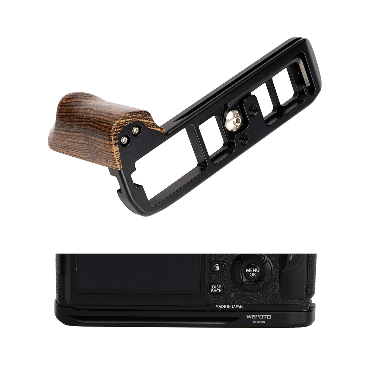 Fujifilm X-PRO2 Cameras Handgrip Expansion Grip with Quick Release Plate for Arca Release clip, Lightweight Handle