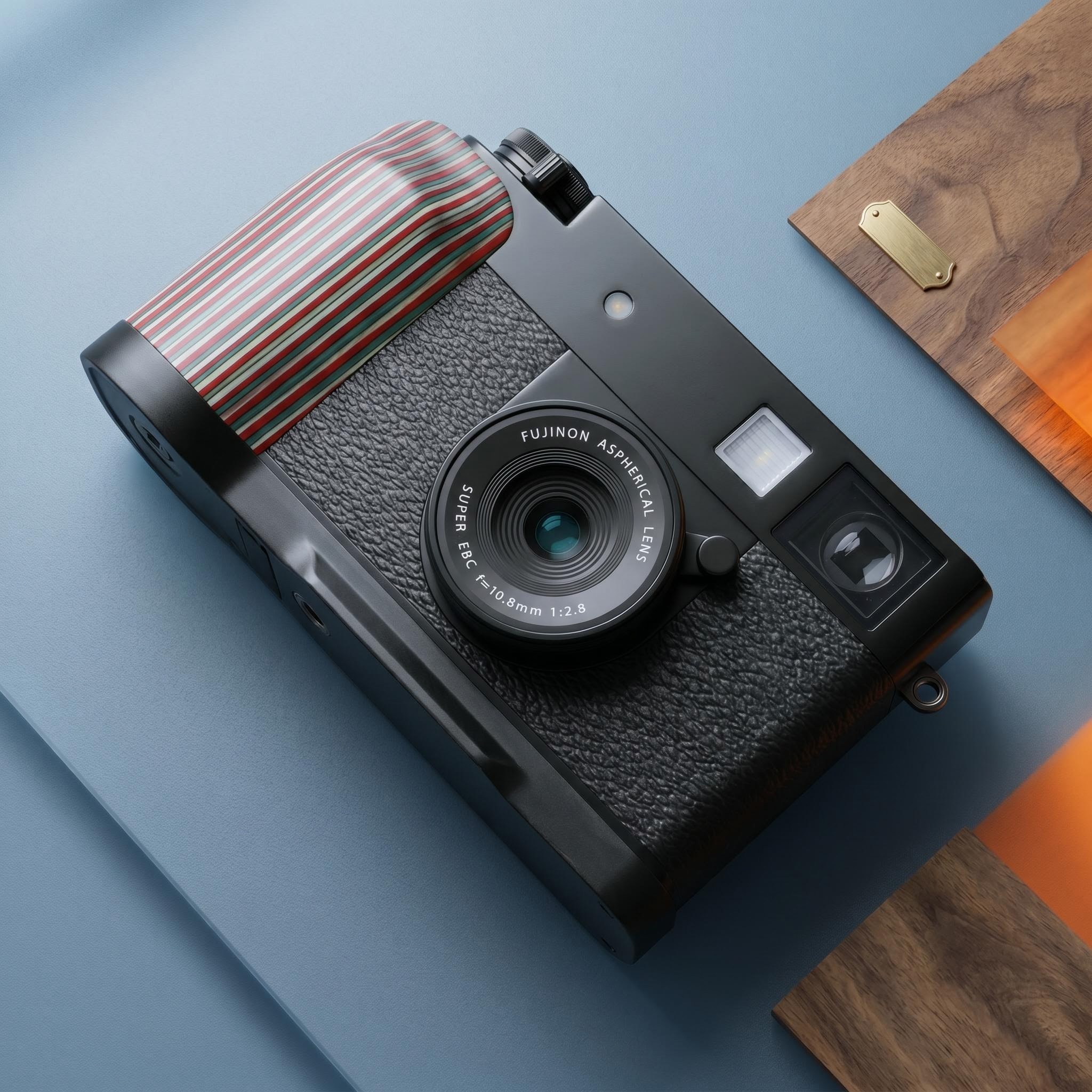 Camera Handle Grip with Quick Release Plate, Compatible with Fujifilm X Half X-HF1