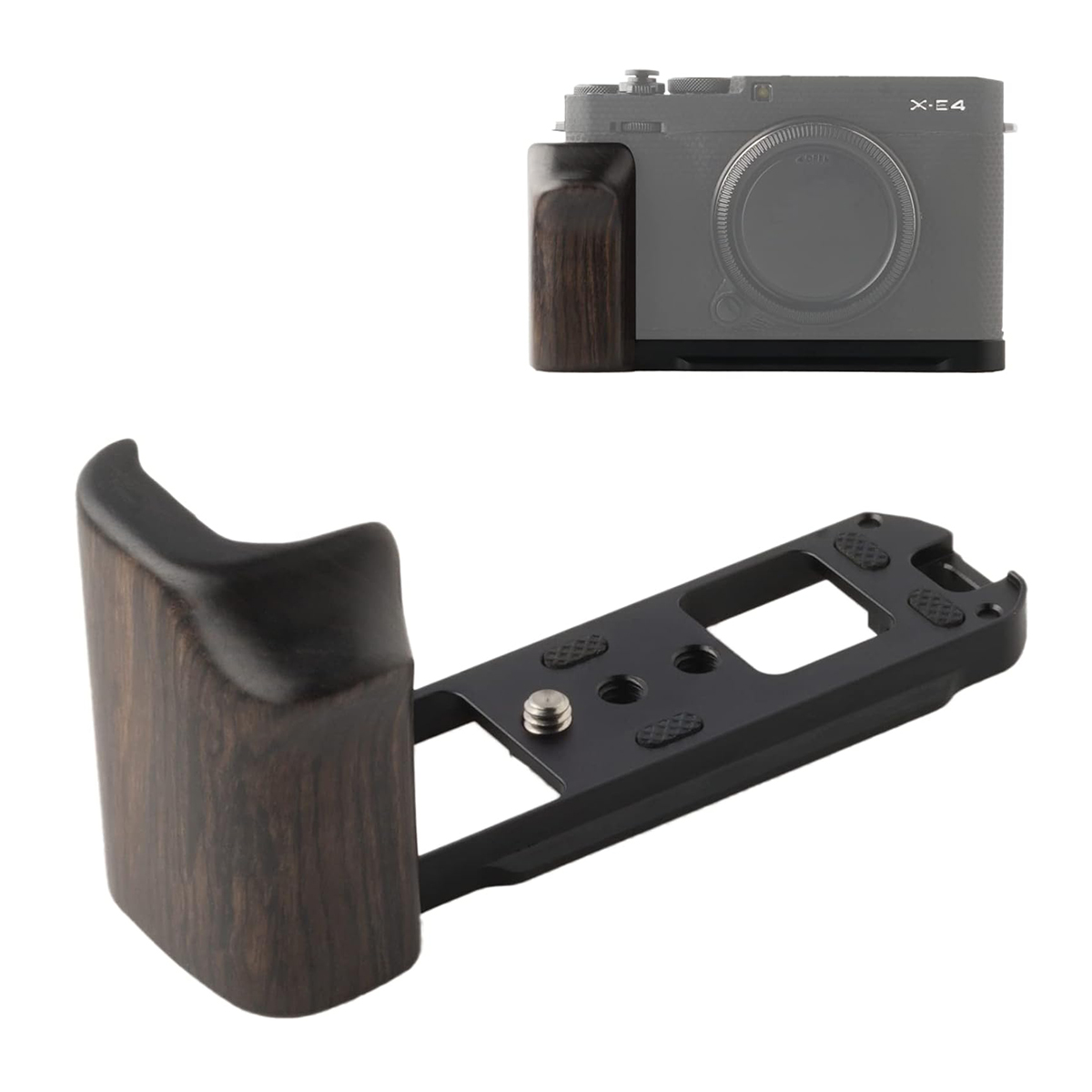 Fujifilm X-E4 Cameras Handgrip Expansion Grip with Quick Release Plate for Arca Release clip, Lightweight Handle