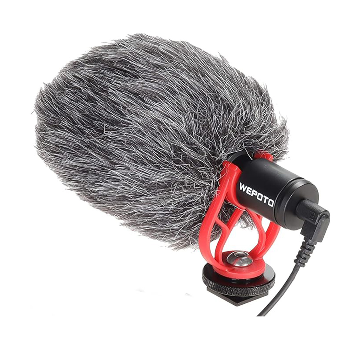 Universal Video Microphone,Compatible with iPhone Android 3.5mm Interface Smartphones, 3.5mm Interface Canon EOS/Nikon DSLR/Sony/Cameras