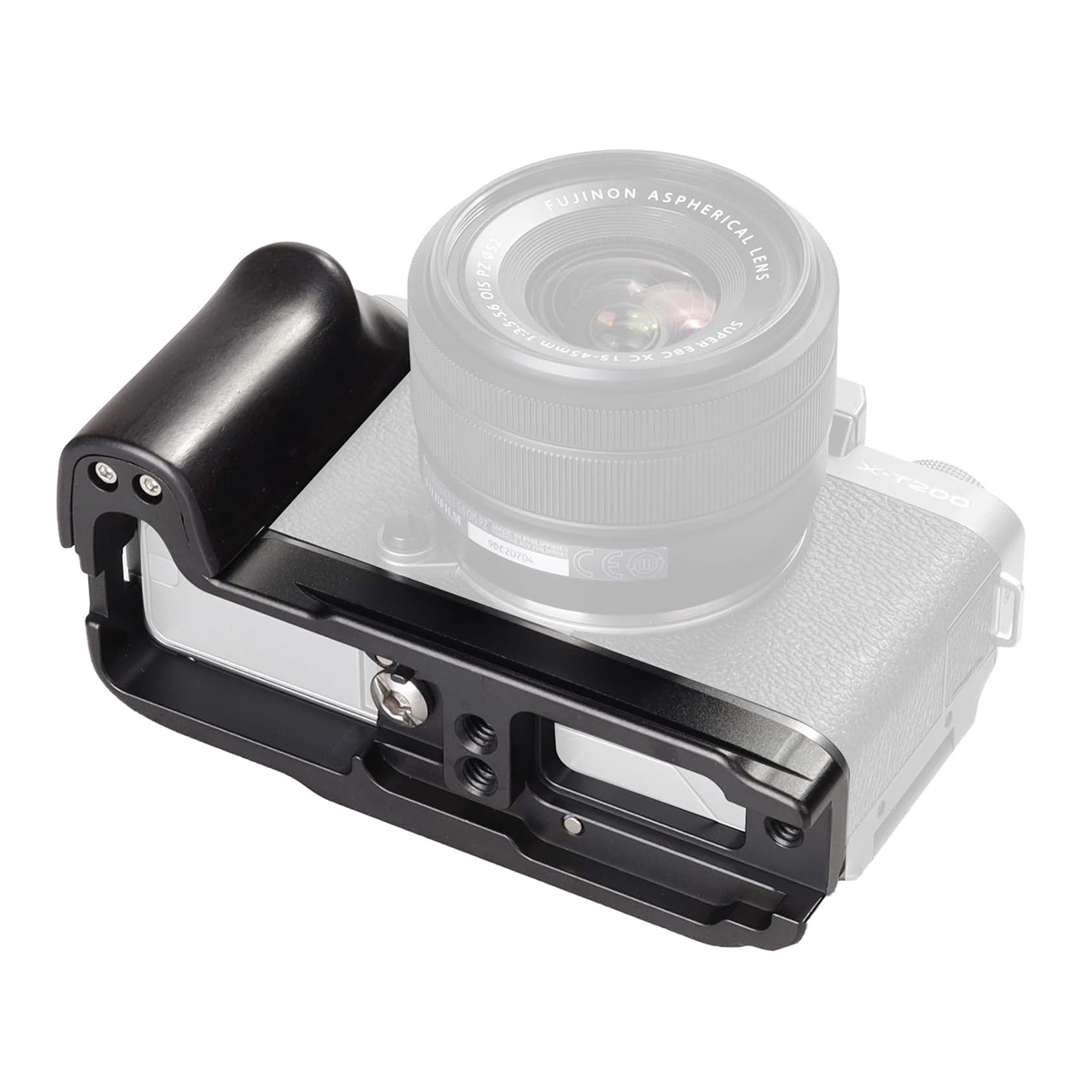 Fujifilm XT200 Cameras Handgrip Expansion Grip with Quick Release Plate for Arca Release clip, Lightweight Handle