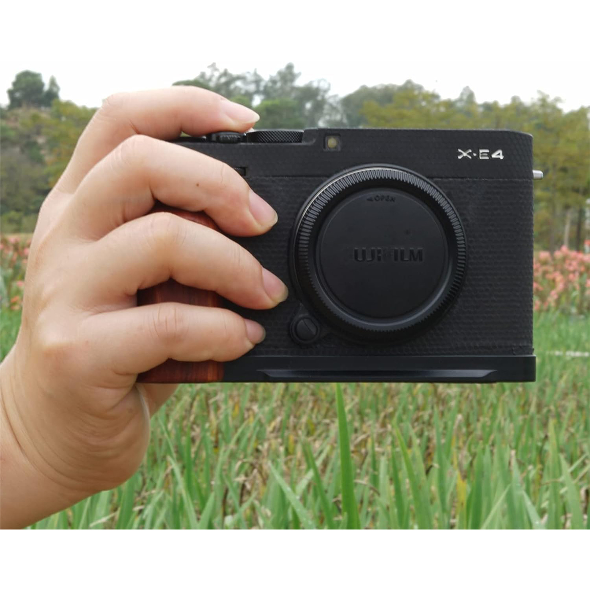 Fujifilm X-E4 Cameras Handgrip Expansion Grip with Quick Release Plate for Arca Release clip, Lightweight Handle