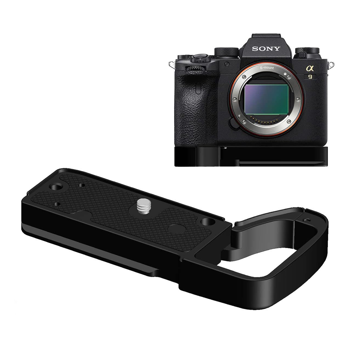 Sony A1/A7R5/A9II/A9M2 Cameras Handgrip Expansion Grip with Quick Release Plate for Arca Release clip, Lightweight Handle