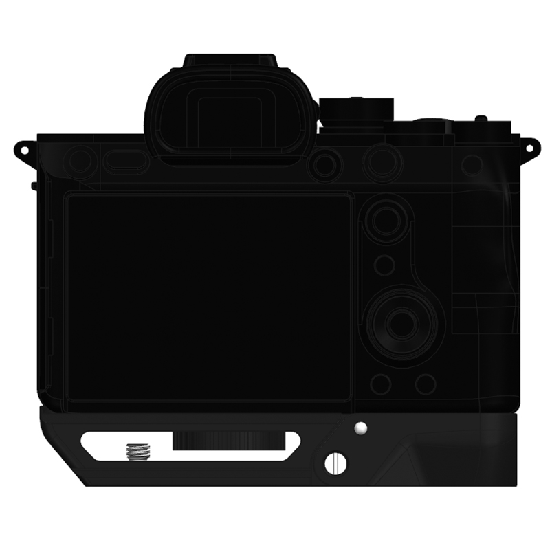 Sony A9M3/A1II/A1M2 Camera Grip  Aluminum Alloy Handgrip  Quick Release Plate for Arca, Bottom extension handle