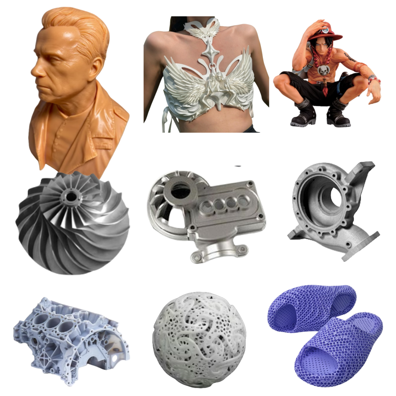 Custom 3D Printing Service – Metal, Nylon, White Resin, Prototyping & Figure Models