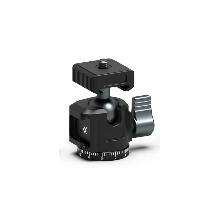 Metal universal revolving cloud platform 360 panoramic tripod mobile phone bracket live shooting video shadow damping camera fixed expansion fill light base accessories