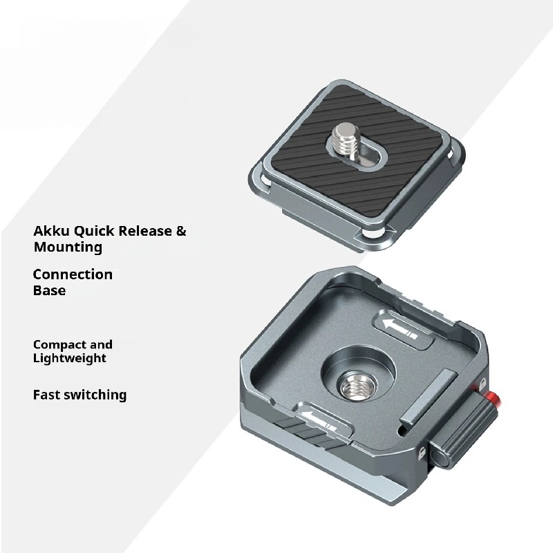 All-metal aka quick release camera SLR quick shoe hanger applicable to Dajiang Zhiyun stabilizer tripod PTZ slide rail quick installation buckle base