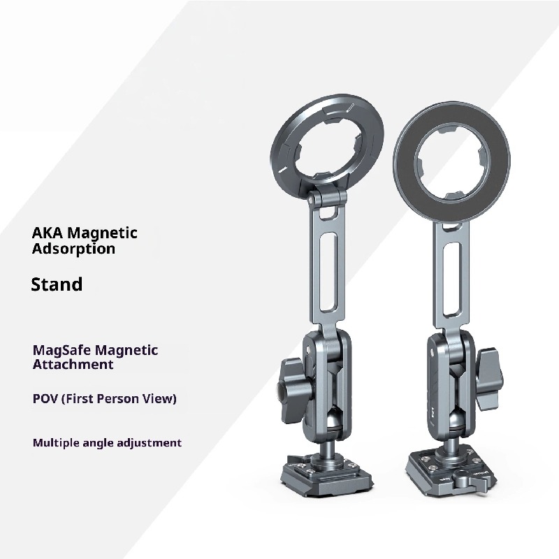 Magsafe magnetic suction phone holder quick shoe horizontal and vertical screen shooting standard aka clamp pedestal universal compatible neck hanging bracket first person vlog live streaming equipment