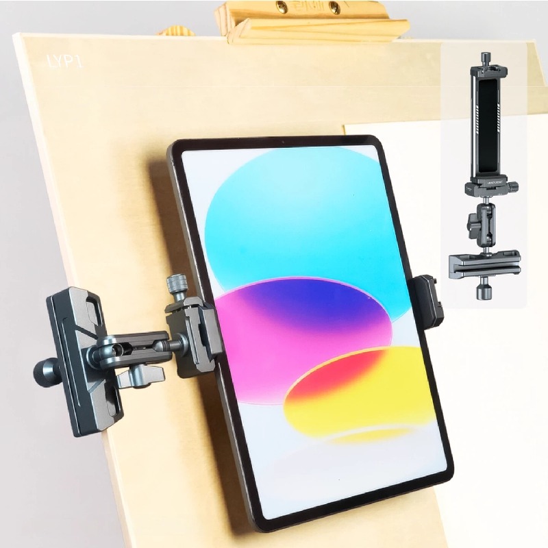 Lai metal flat clip bracket art student drawing board dedicated phone universal vise grip universal adjustable copy sketch painting multifunctional rack iPad Huawei