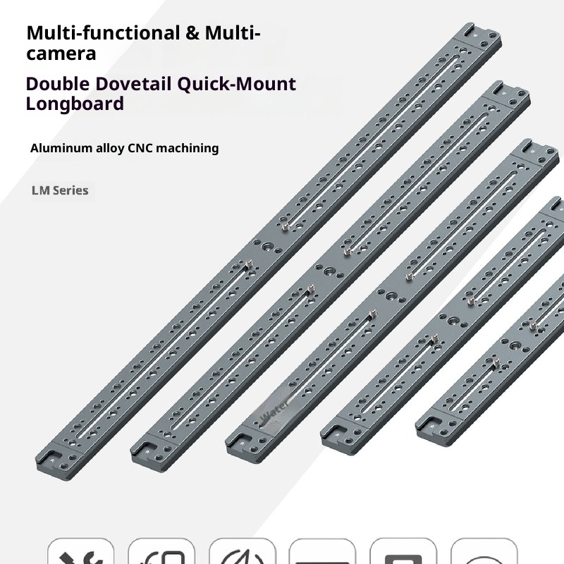 Lai standard aka camera quick shoe lengthened plate tripod PTZ telephoto lens extension plate SLR base quick release plate accessories mobile phone multi-position bracket Universal