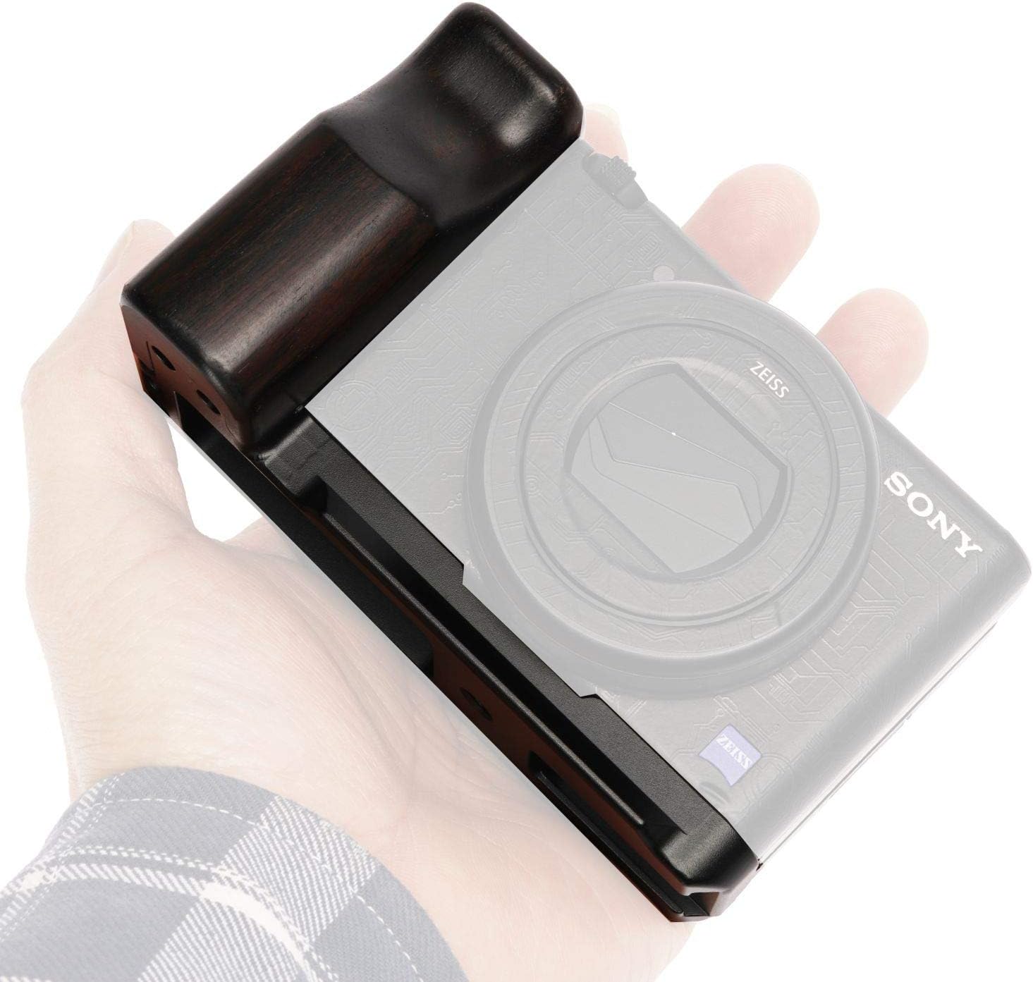 Sony ZV-1 Cameras Handgrip Expansion Grip with Quick Release Plate for Arca Release clip, Lightweight Handle