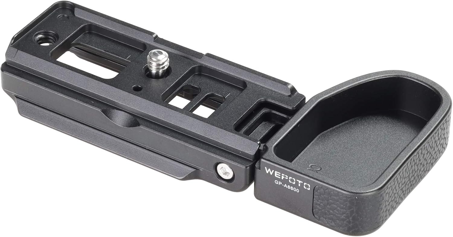 Sony A6600 Cameras Handgrip Expansion Grip with Quick Release Plate for Arca Release clip, Lightweight Handle
