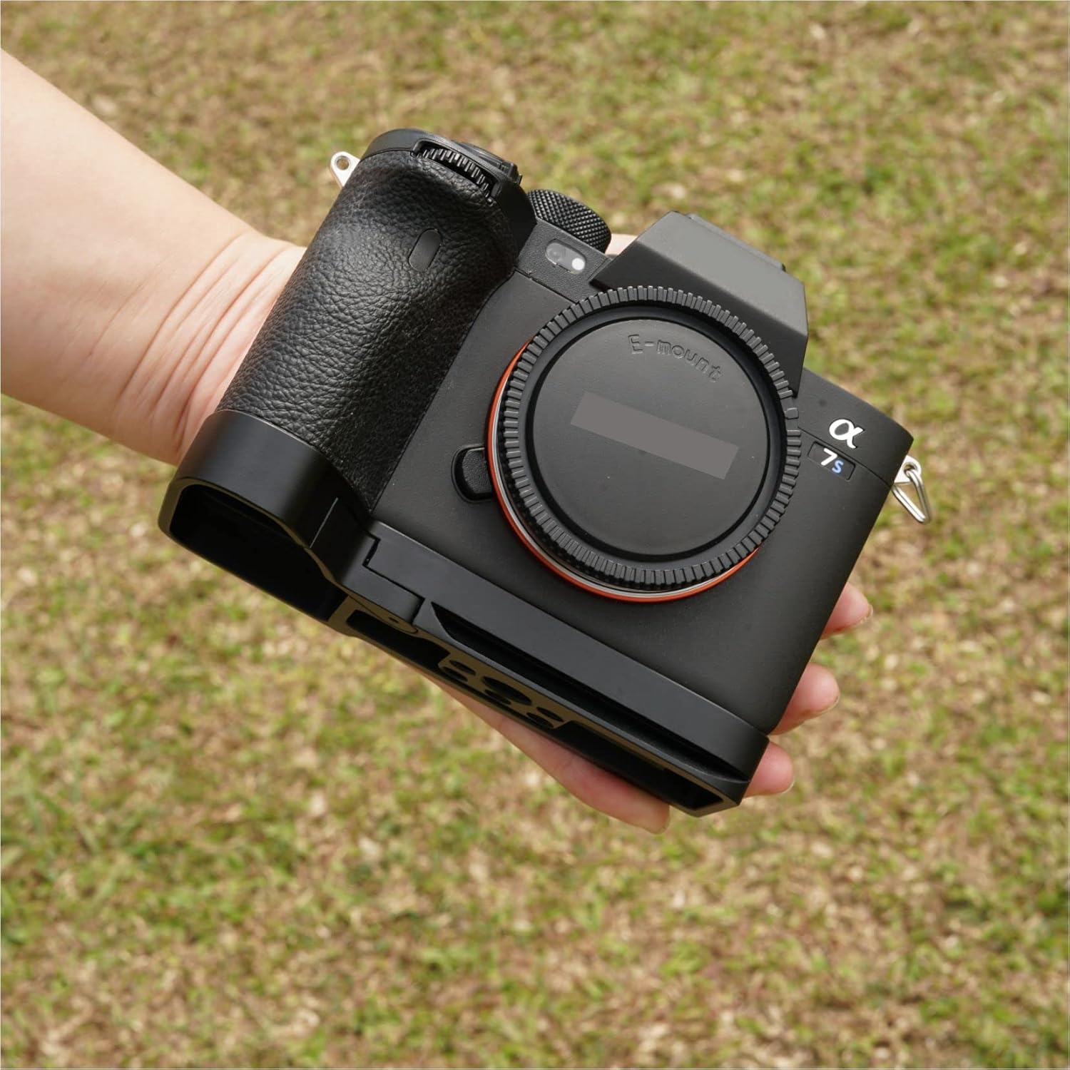 Sony Alpha 7S III / A7S III / A7S3  Cameras Handgrip Expansion Grip with Quick Release Plate for Arca Release clip, Lightweight Handle