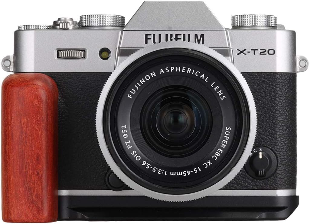 Fujifilm X-T30 X-T20 X-T10 Cameras Handgrip Expansion Grip with Quick Release Plate for Arca Release clip, Lightweight Handle