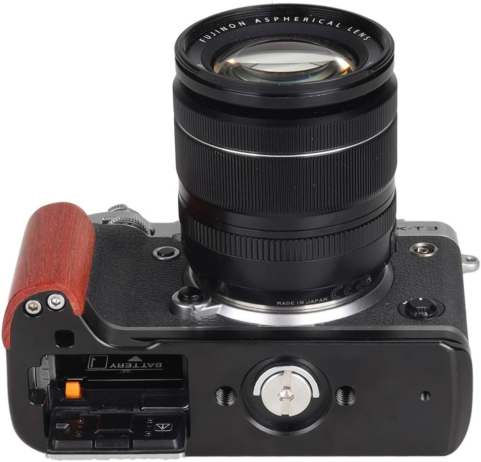 Fujifilm X-T30 X-T20 X-T10 Cameras Handgrip Expansion Grip with Quick Release Plate for Arca Release clip, Lightweight Handle