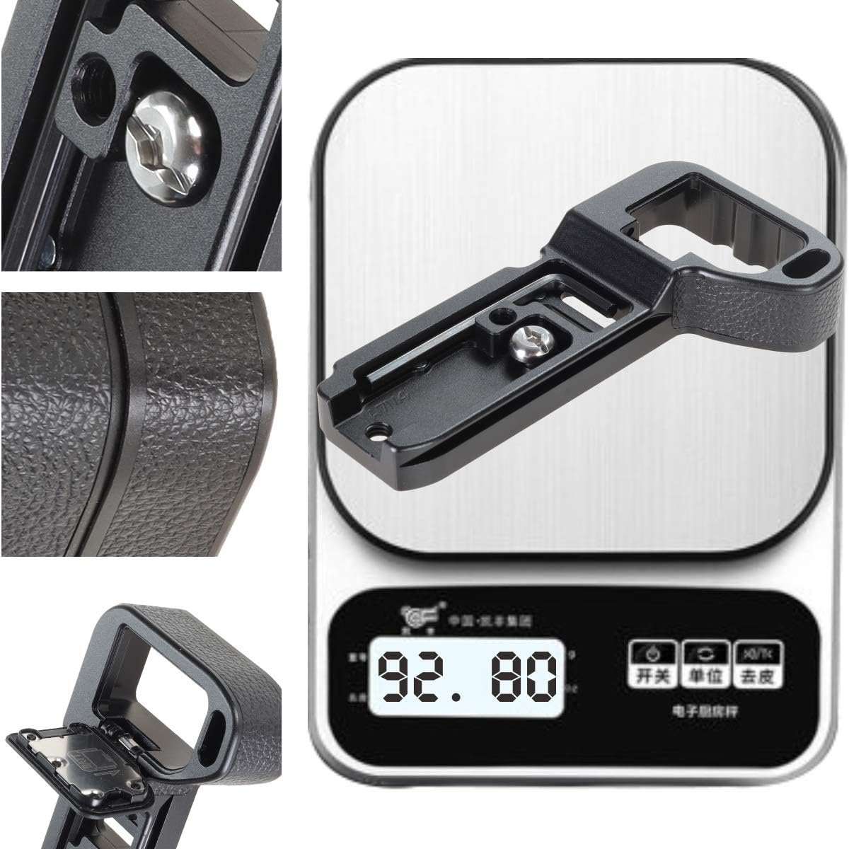 Sony A1/A7R5/A9II/A9M2  Cameras Handgrip Expansion Grip with Quick Release Plate for Arca Release clip, Lightweight Handle