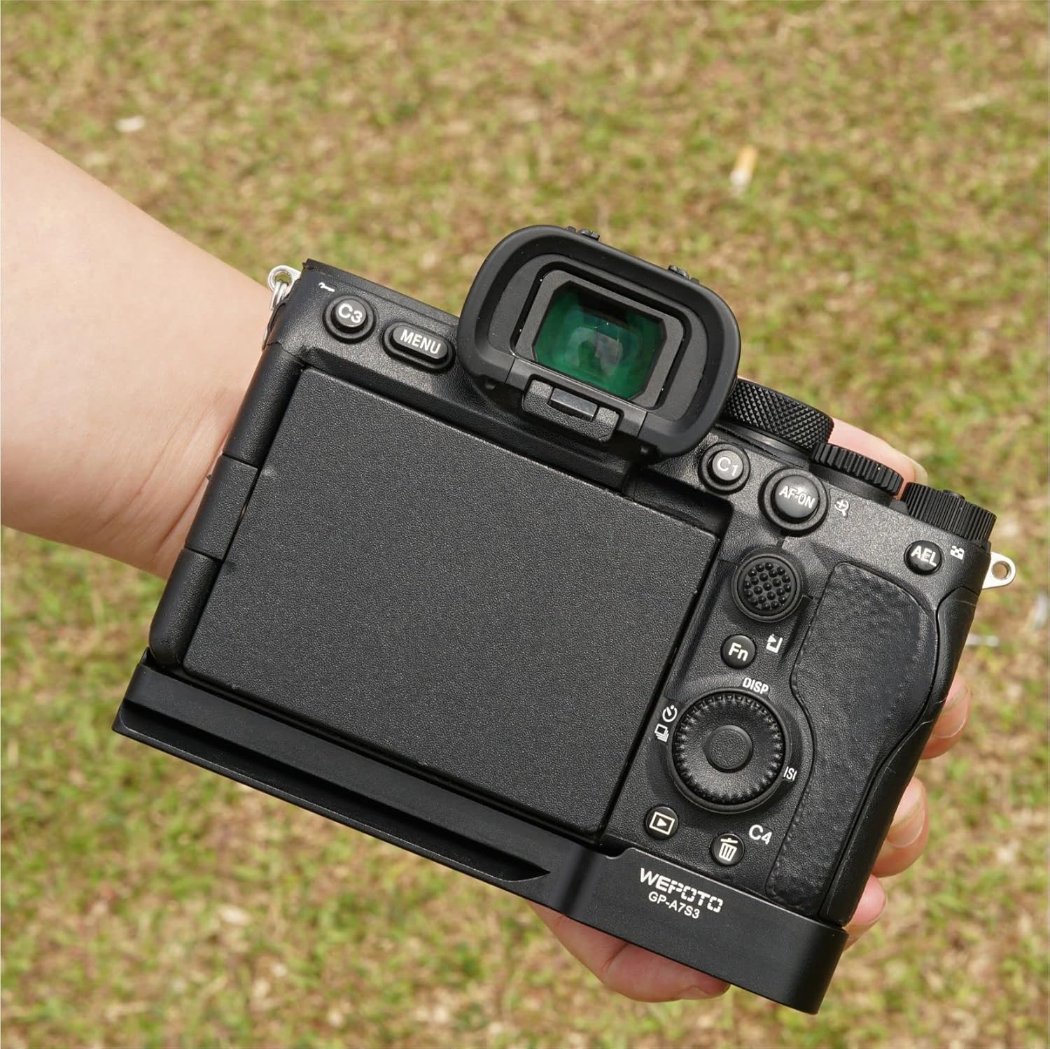 Sony Alpha 7S III / A7S III / A7S3  Cameras Handgrip Expansion Grip with Quick Release Plate for Arca Release clip, Lightweight Handle