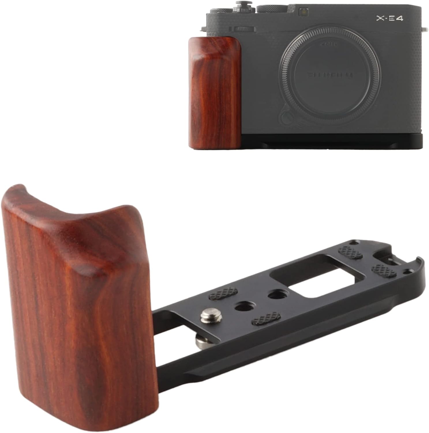 Fujifilm X-E4 Cameras Handgrip Expansion Grip with Quick Release Plate for Arca Release clip, Lightweight Handle