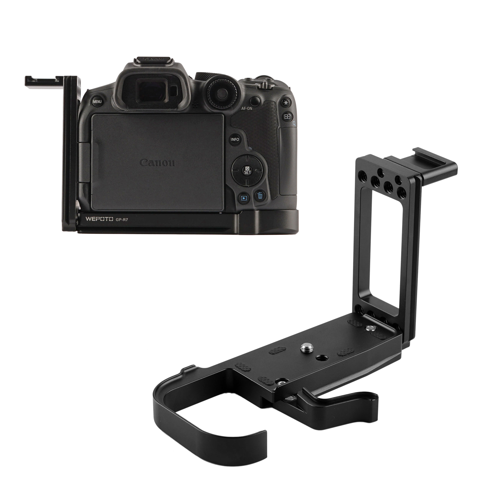 Canon R7 Cameras Handgrip Expansion Grip with Quick Release Plate L Vertical Bracket for Arca Release clip, Lightweight Handle