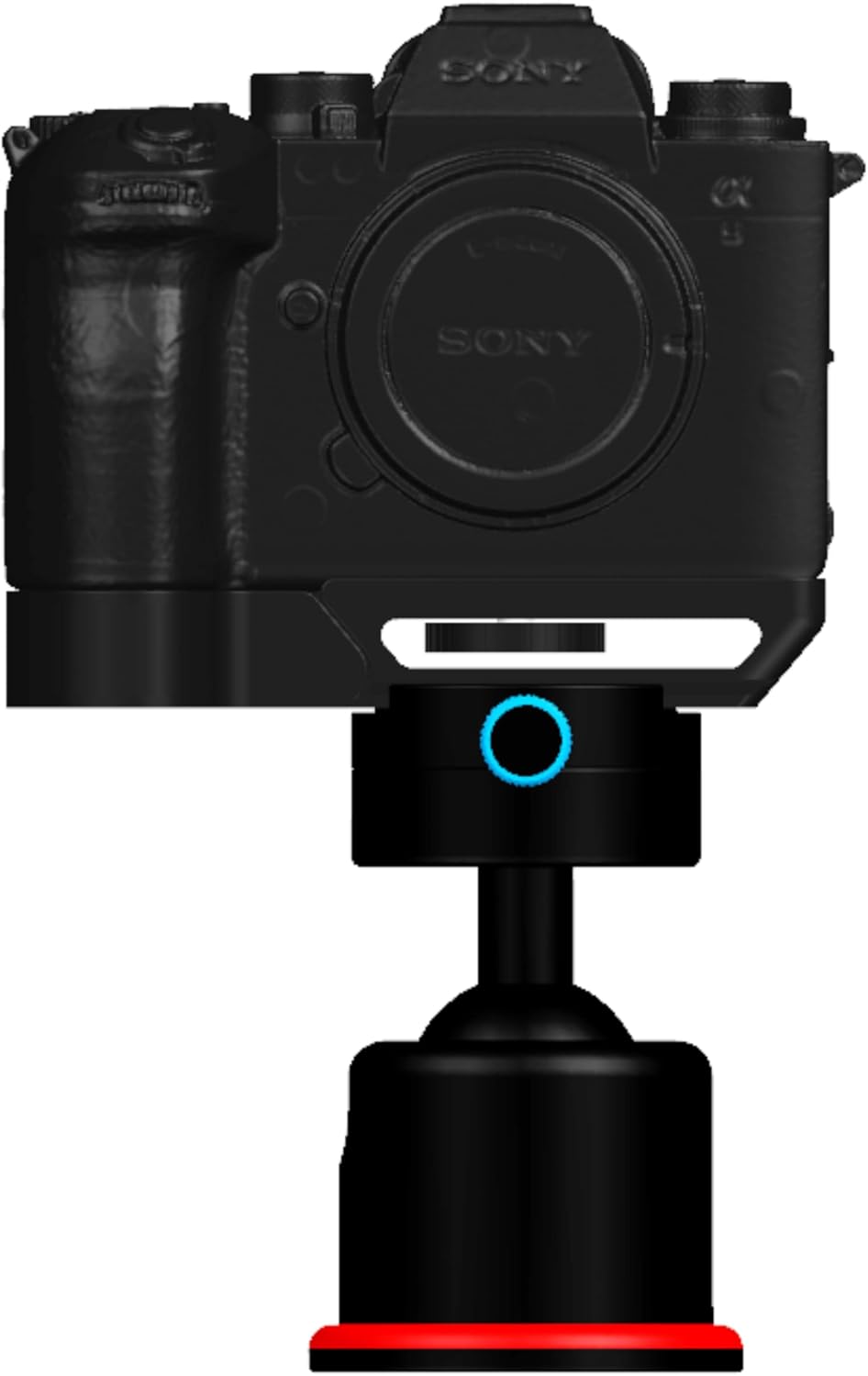 Camera Handgrip Expansion with Quick Release Plate, A9M3/A1II/A1M2Compatible, Lightweight Handle, Arca Release Clip