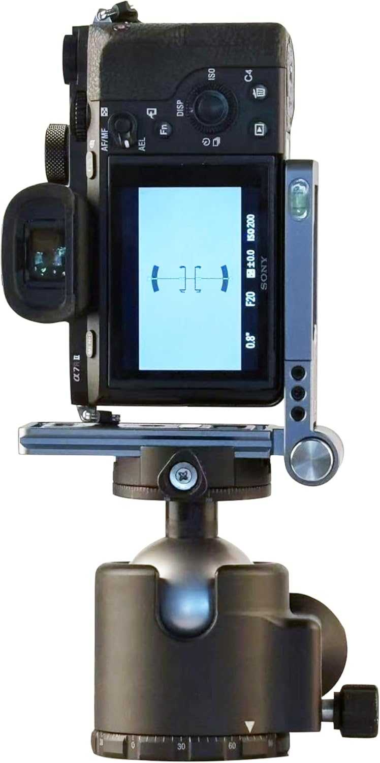WEPOTO Camera L Bracket Vertical Horizontal Switching Tripod Quick Release Plate Arca Plate or Tripod Ball Head
