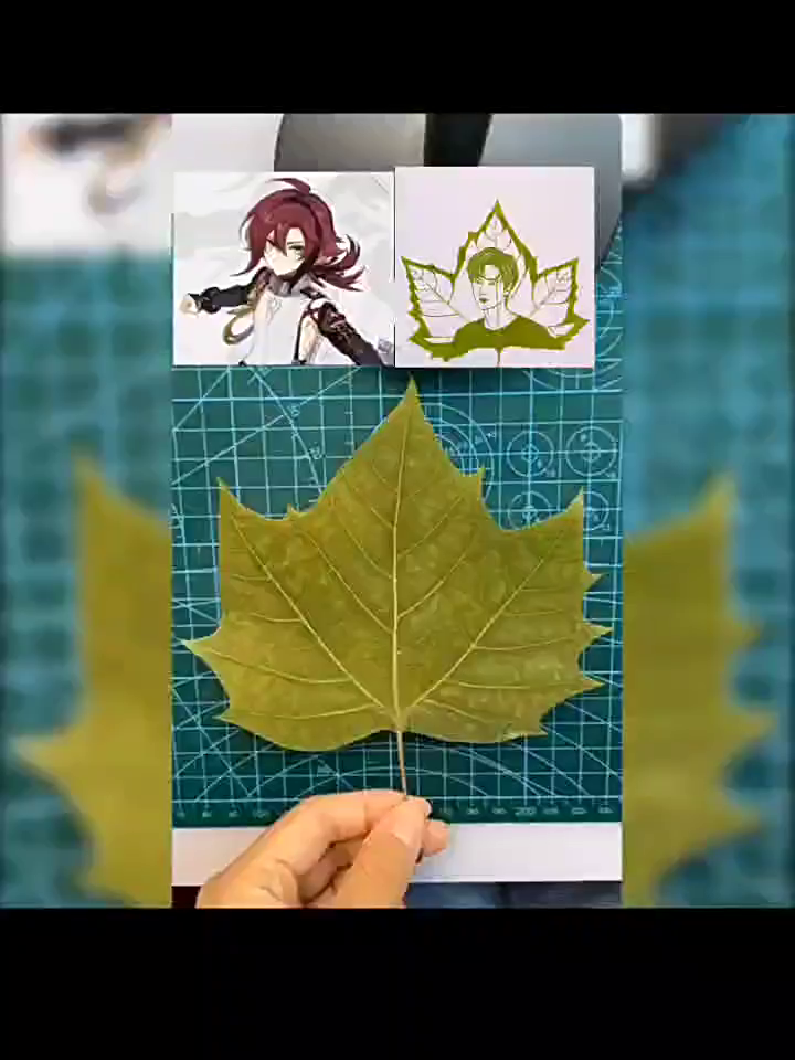 Custom Leaf Carving with Photo - Handmade DIY Real Leaf Art - Unique Birthday Gift for Her/Him