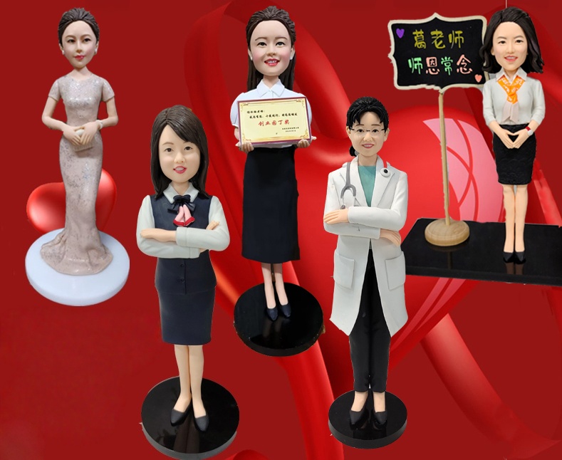 Custom Graduation Gift - Creative Surprise Souvenir for Birthdays/Weddings/Team Events - Clay Figurine Portrait Doll