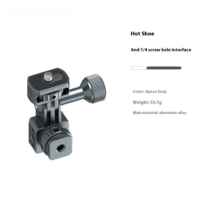 Gopro switch parts aluminum alloy DJI Dajiang Action Shadow Stone Insta360AcePro sports camera quick release base selfie stick