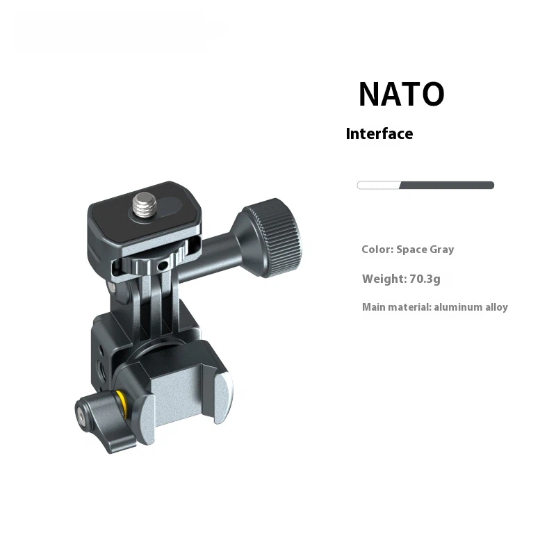 Gopro switch parts aluminum alloy DJI Dajiang Action Shadow Stone Insta360AcePro sports camera quick release base selfie stick