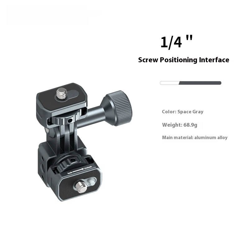 Gopro switch parts aluminum alloy DJI Dajiang Action Shadow Stone Insta360AcePro sports camera quick release base selfie stick