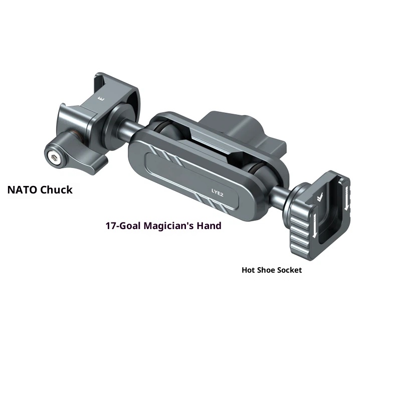 Metal Magic arm bracket extension mobile phone tablet camera accessories universal monitor 17mm ball replaceable detachable free combination tripod stabilizer