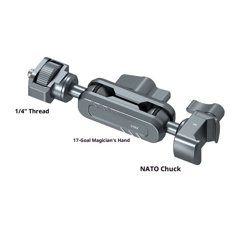 Metal Magic arm bracket extension mobile phone tablet camera accessories universal monitor 17mm ball replaceable detachable free combination tripod stabilizer