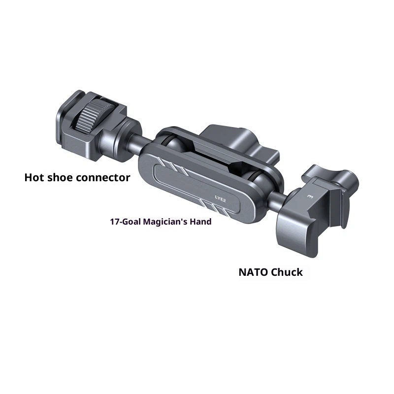 Metal Magic arm bracket extension mobile phone tablet camera accessories universal monitor 17mm ball replaceable detachable free combination tripod stabilizer