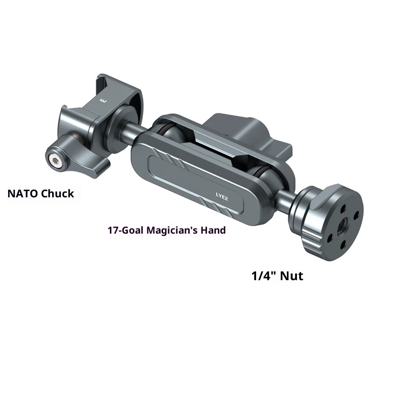 Metal Magic arm bracket extension mobile phone tablet camera accessories universal monitor 17mm ball replaceable detachable free combination tripod stabilizer