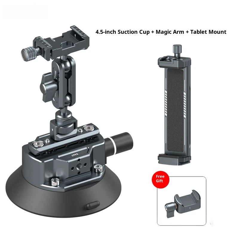 Car Shooting bracket vacuum suction disc car photography and live streaming bracket magic arm expansion car inside and outside window glass mobile mirrorless GOPRO available