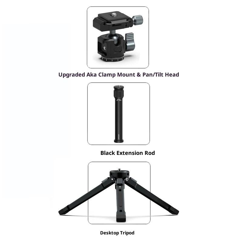 All-metal aluminum alloy tripod mobile phone camera SLR stand for live streaming stabilizer PTZ desktop handheld selfie stick fixed base portable