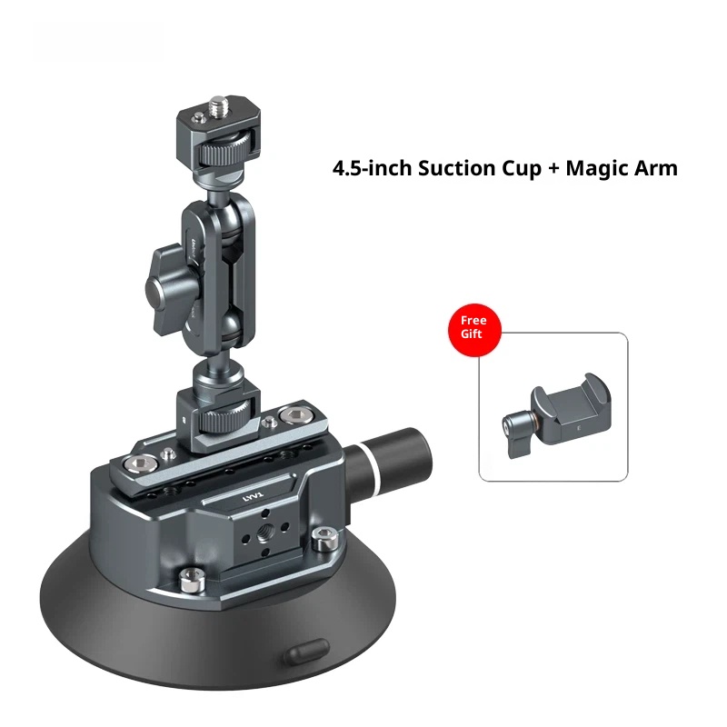 Car Shooting bracket vacuum suction disc car photography and live streaming bracket magic arm expansion car inside and outside window glass mobile mirrorless GOPRO available