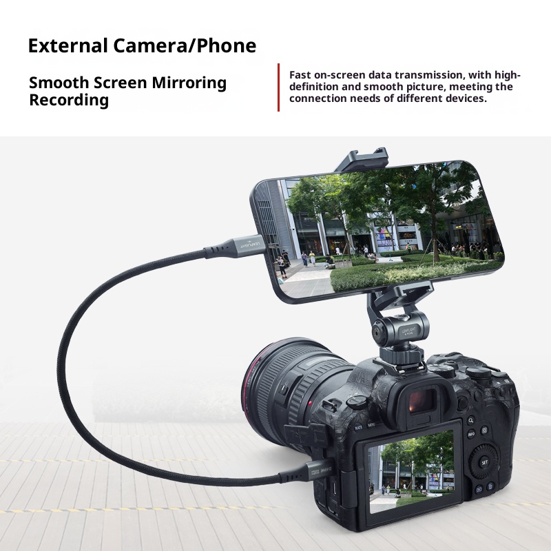 ype-c tethered shooting cable mobile phone camera live broadcast on the same screen monitoring line high-speed real-time transmission HD data cable suitable for Canon Sony Fuji Panasonic