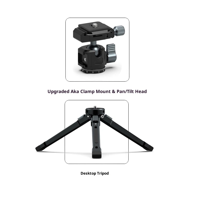 All-metal aluminum alloy tripod mobile phone camera SLR stand for live streaming stabilizer PTZ desktop handheld selfie stick fixed base portable