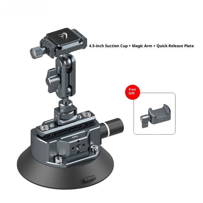 Car Shooting bracket vacuum suction disc car photography and live streaming bracket magic arm expansion car inside and outside window glass mobile mirrorless GOPRO available